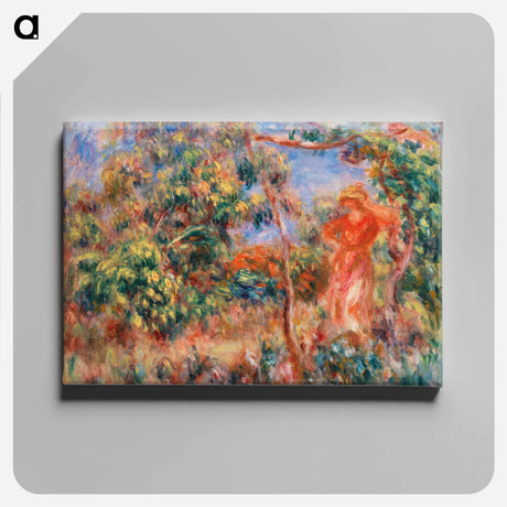 アートパネル-Woman in Red in a Landscape
 - バーンズ・コレクション Canvas.