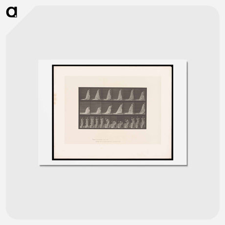 アートポストカード-Woman Lifting Handkerchief
 - エドワード マイブリッジ Postcard.