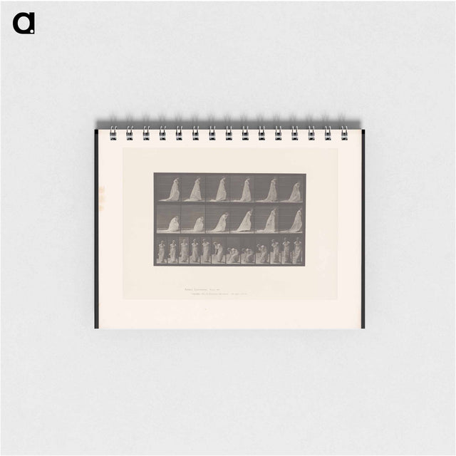 アートメモ帳-Woman Lifting Handkerchief
 - エドワード マイブリッジ Memo.