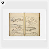 Random sketches by Hokusai volumes 1 to 11 - Katsushika Hokusai Poster.