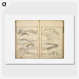 Random sketches by Hokusai volumes 1 to 11 - 葛飾 北斎 Poster.