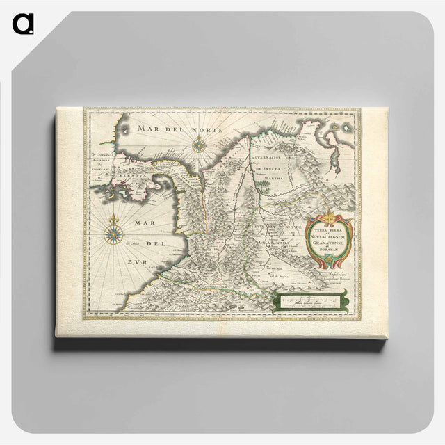 アートパネル-Terra Firma et Novum Regnum Granatense et Popayan
 - ボストン公共図書館 Canvas.