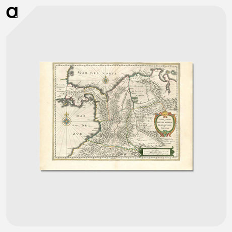 アートポストカード-Terra Firma et Novum Regnum Granatense et Popayan
 - ボストン公共図書館 Postcard.