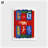 アートポストカード-Cut Outs - アンリ マティス Postcard.