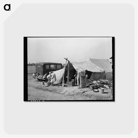 アートポストカード-White Migrant Camp
 - ラッセル リー Postcard.