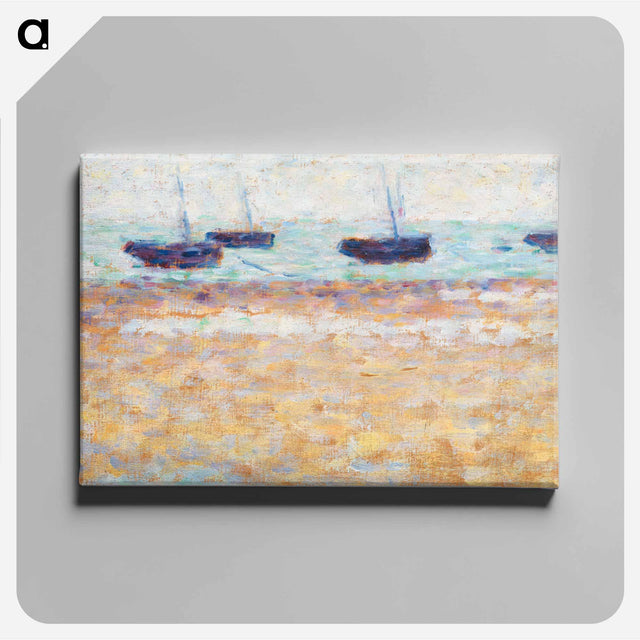 アートパネル-Four Boats at Grandcamp
 - バーンズ・コレクション Canvas.