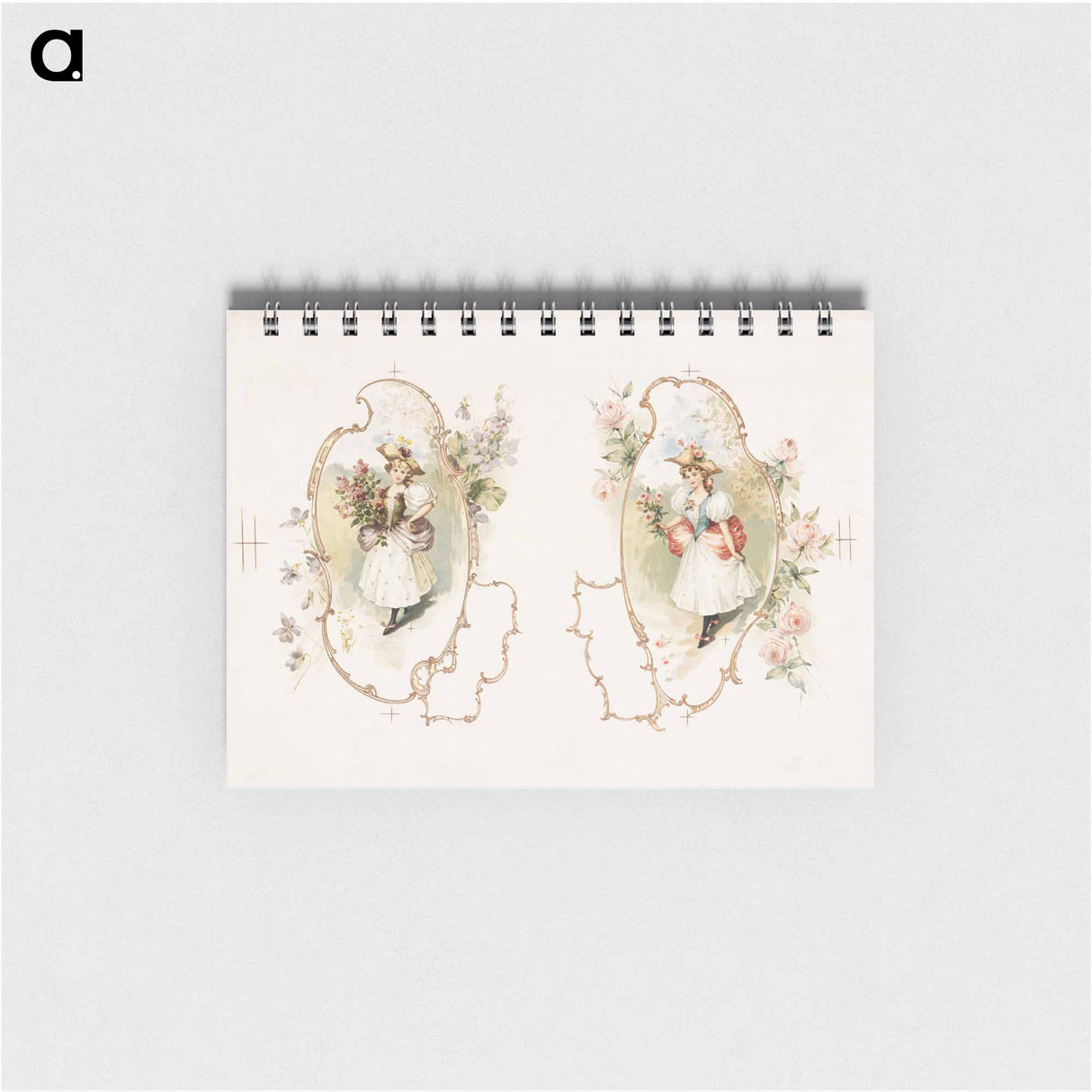 アートメモ帳-Floral Embrace
 - ボストン公共図書館 Memo.