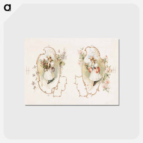 アートポストカード-Floral Embrace
 - ボストン公共図書館 Postcard.