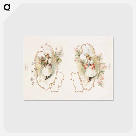 アートポストカード-Floral Embrace
 - ボストン公共図書館 Postcard.