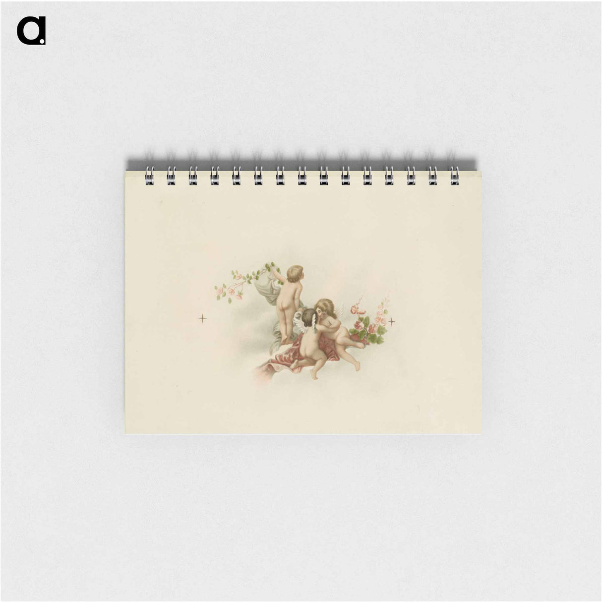 アートメモ帳-Three Cupids on a Cloud
 - ボストン公共図書館 Memo.