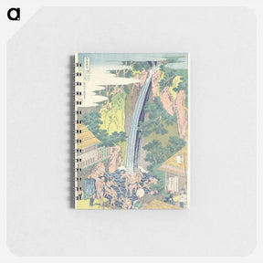 アートメモ帳-Hokusai's Rōben Waterfall at Ōyama in Sagami Province - 葛飾 北斎 Memo.