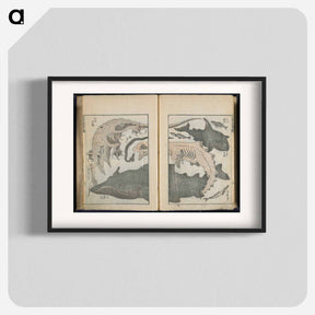 アートポスター-Transmitting the Spirit and Revealing the Form of Things: Hokusai's Sketchbooks - 葛飾 北斎 Poster.