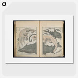 Transmitting the Spirit and Revealing the Form of Things: Hokusai's Sketchbooks - 葛飾 北斎 Poster.