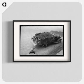 アートポスター-Unloading Gravel
 - ラッセル リー Poster.