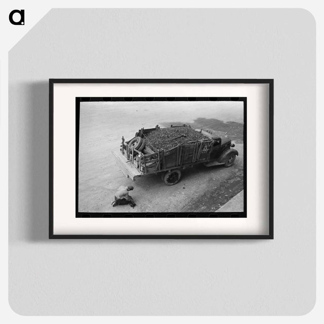 アートポスター-Unloading Gravel
 - ラッセル リー Poster.