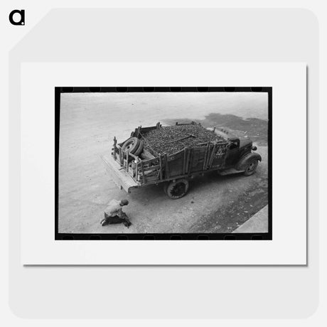 アートポスター-Unloading Gravel
 - ラッセル リー Poster.