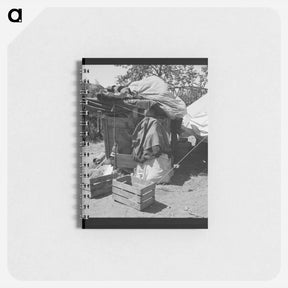 アートメモ帳-Camp of migratory family from Texas - ドロテア ラング Memo.