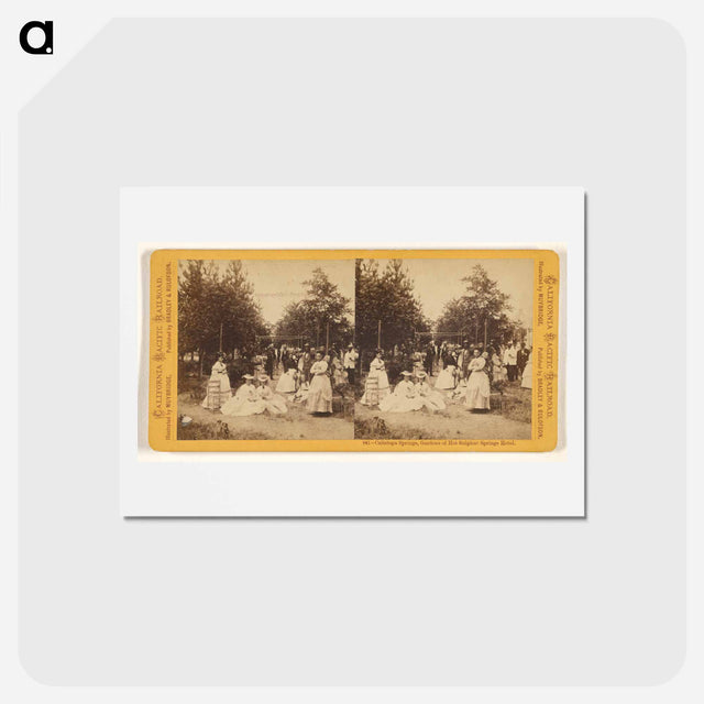 アートポストカード-Calistoga Springs, Gardens of Hot Sulphur Springs Hotel
 - エドワード マイブリッジ Postcard.