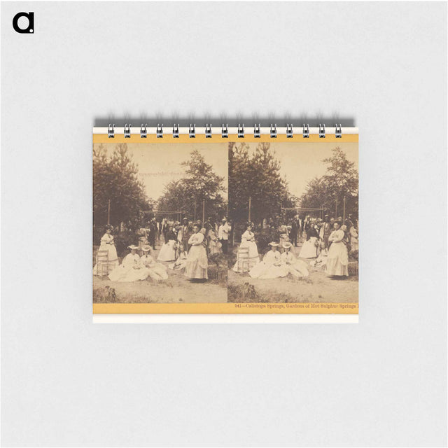 アートメモ帳-Calistoga Springs, Gardens of Hot Sulphur Springs Hotel
 - エドワード マイブリッジ Memo.