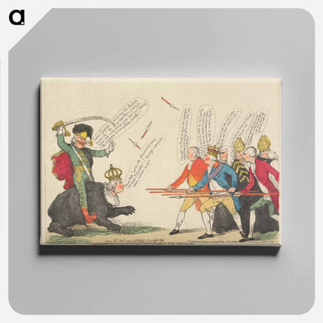 アートパネル-The Russian Bear and her Invincible Rider Encountering the British Legion
 - イェール大学アートギャラリー Canvas.