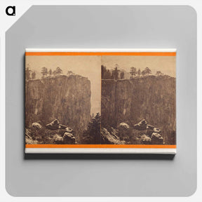 アートパネル-Eagle Rock, Fissure 1100 ft Deep
 - エドワード マイブリッジ Canvas.