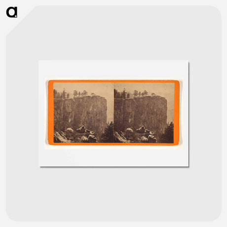 アートポストカード-Eagle Rock, Fissure 1100 ft Deep
 - エドワード マイブリッジ Postcard.