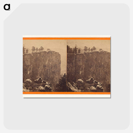 アートポストカード-Eagle Rock, Fissure 1100 ft Deep
 - エドワード マイブリッジ Postcard.