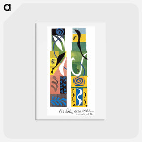 アートポストカード-The Beasts of the Sea - アンリ マティス Postcard.