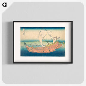 アートポスター-At Sea off Kazusa - 葛飾 北斎 Poster.