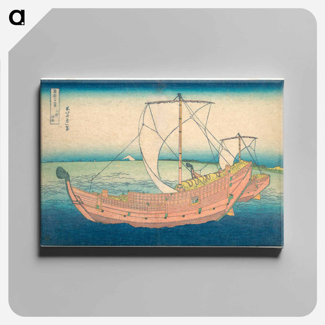 アートパネル-At Sea off Kazusa - 葛飾 北斎 Canvas.