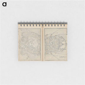 アートメモ帳-Random sketches by Hokusai volumes 1 to 11 - 葛飾 北斎 Memo.