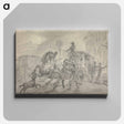 アートパネル-A Lioness Attacking the Off-Leader of the Exeter Mail Coach Outside the Pheasant Inn, Winterslow, on the Night of 20 October 1816
 - イェール大学アートギャラリー Canvas.