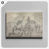 アートパネル-A Lioness Attacking the Off-Leader of the Exeter Mail Coach Outside the Pheasant Inn, Winterslow, on the Night of 20 October 1816
 - イェール大学アートギャラリー Canvas.