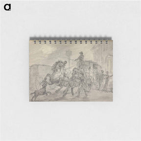 アートメモ帳-A Lioness Attacking the Off-Leader of the Exeter Mail Coach Outside the Pheasant Inn, Winterslow, on the Night of 20 October 1816
 - イェール大学アートギャラリー Memo.