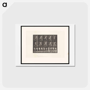 アートポストカード-Sprinting Man
 - エドワード マイブリッジ Postcard.