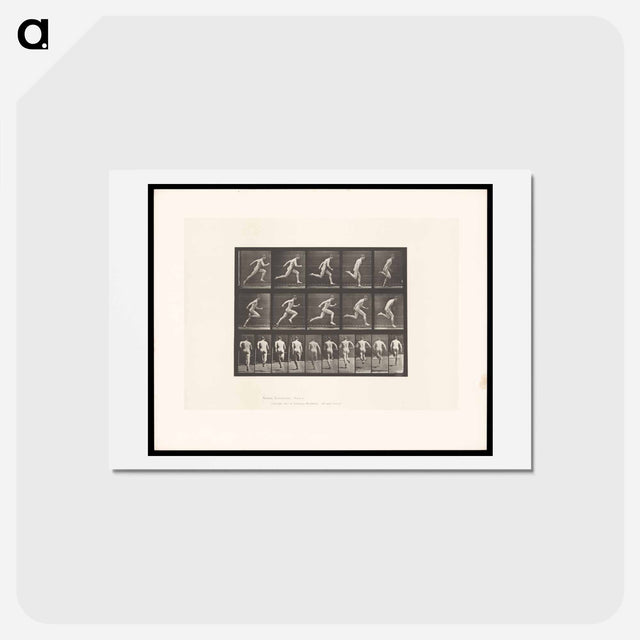 アートポストカード-Sprinting Man
 - エドワード マイブリッジ Postcard.
