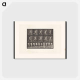 アートポストカード-Sprinting Man
 - エドワード マイブリッジ Postcard.