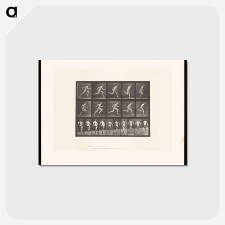 アートポストカード-Sprinting Man
 - エドワード マイブリッジ Postcard.