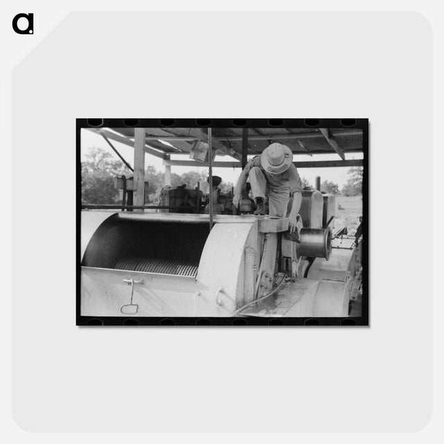 アートポストカード-Seminole Oil Field Machinery
 - ラッセル リー Postcard.