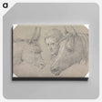 アートパネル-Head of a Stable Lad, Looking Between the Heads of a Horse, on His Left, and a Donkey, on His Right
 - イェール大学アートギャラリー Canvas.