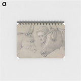 アートメモ帳-Head of a Stable Lad, Looking Between the Heads of a Horse, on His Left, and a Donkey, on His Right
 - イェール大学アートギャラリー Memo.