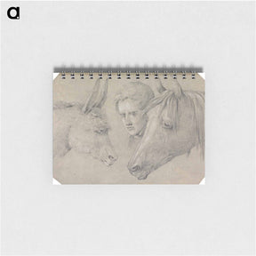 アートメモ帳-Head of a Stable Lad, Looking Between the Heads of a Horse, on His Left, and a Donkey, on His Right
 - イェール大学アートギャラリー Memo.