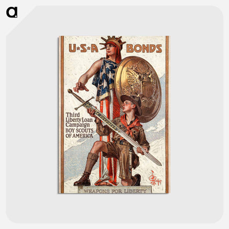 アートポストカード-Weapons for Liberty
 - ボストン公共図書館 Postcard.