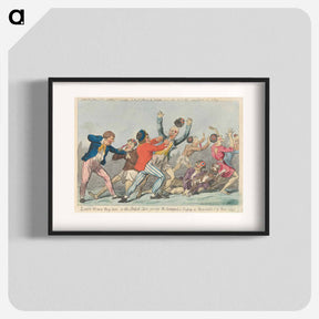 アートポスター-Lord Howe they run, or the British Tars giving the Carmignols a Dressing on Memorable 1st of June 1794
 - イェール大学アートギャラリー Poster.