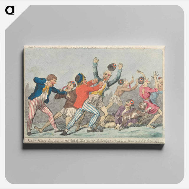アートパネル-Lord Howe they run, or the British Tars giving the Carmignols a Dressing on Memorable 1st of June 1794
 - イェール大学アートギャラリー Canvas.