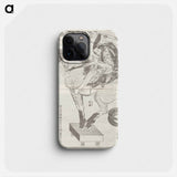 Oguri Hangan, the Horse Tamer - Katsushika Hokusai Phone Case.