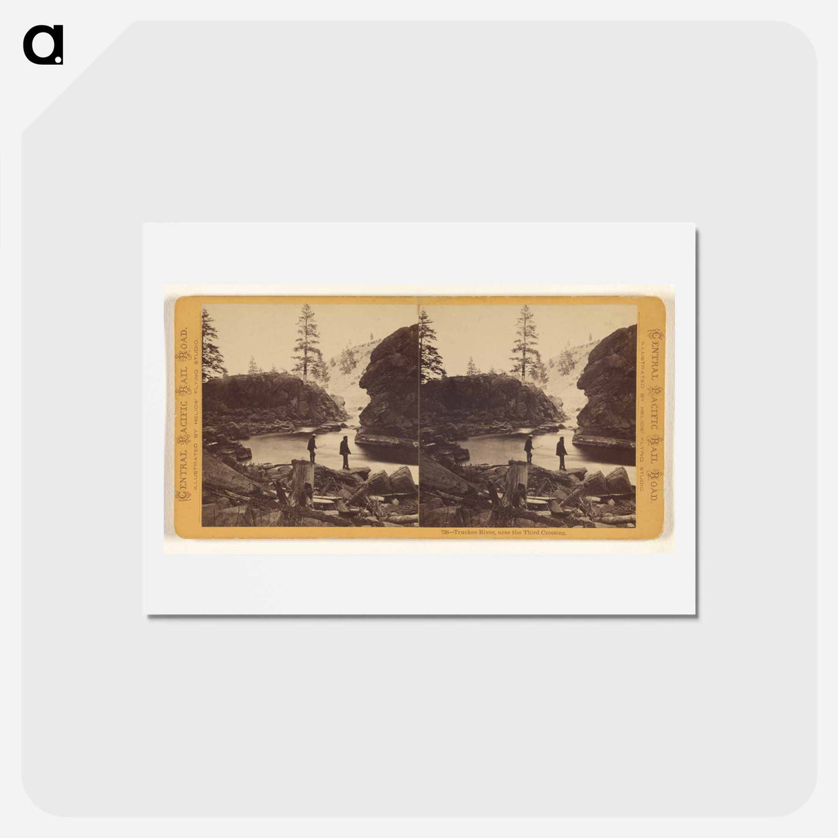 アートポストカード-Truckee River, near the Third Crossing
 - エドワード マイブリッジ Postcard.