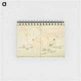 Hokusai's Two Rabbits - 葛飾 北斎 Memo.