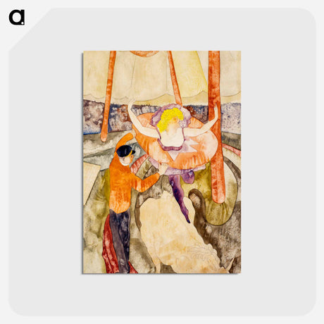 アートポストカード-Equestrienne and Assistant
 - バーンズ・コレクション Postcard.