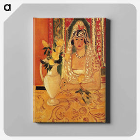 アートパネル-Spanish Woman with Flowers - アンリ マティス Canvas.